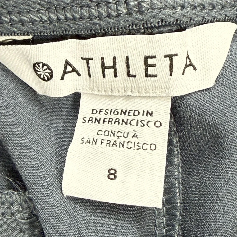 Athleta Endless High Rise Utility Cargo Pants Womens Size 8 Gray Pull On - Picture 10 of 15